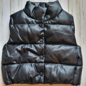 Zara Black Puffer Vest